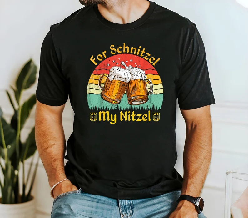 Oktoberfest Beer Festival For Schnitzel My Nitzel T Shirt 2